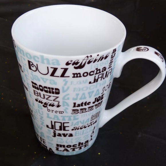 JONATHAN ADLER FOR BARNES & NOBLE JAVA/MOCHA/LATTE PRINT CUP/MUG - Picture 1 of 8